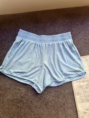 Pro Player Women’s Sweat Shorts Light Blue Elastic Waist Size M - so soft!!